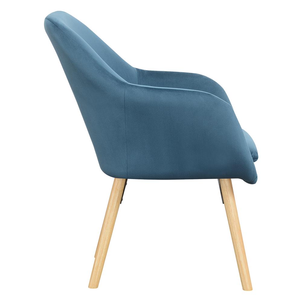 Take a Seat Charlotte Accent Chair, Blue Velvet