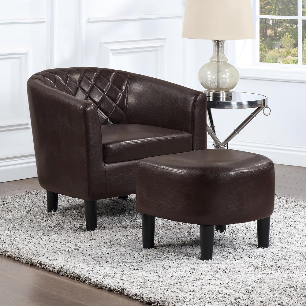 Take a Seat Roosevelt Accent Chair with Ottoman