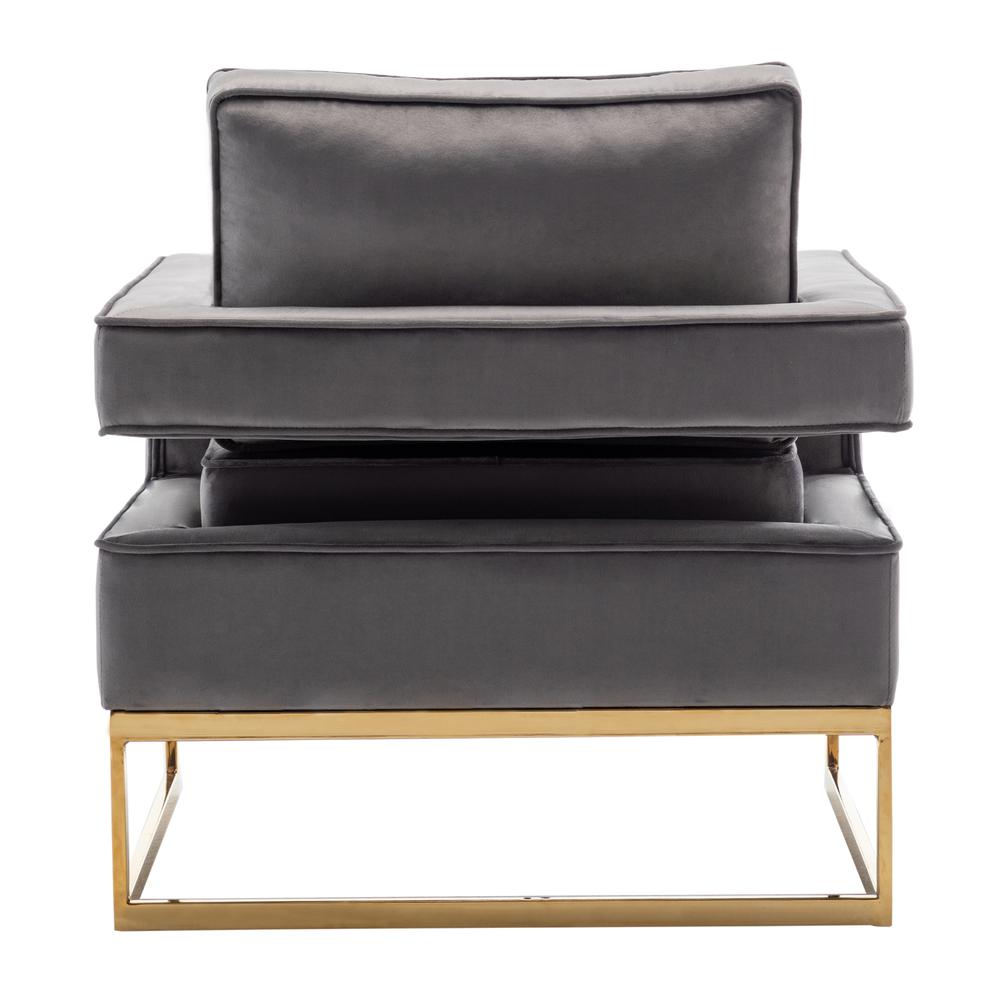 Take a Seat Carrie Velvet Accent Lounge Armchair with Gold Base
