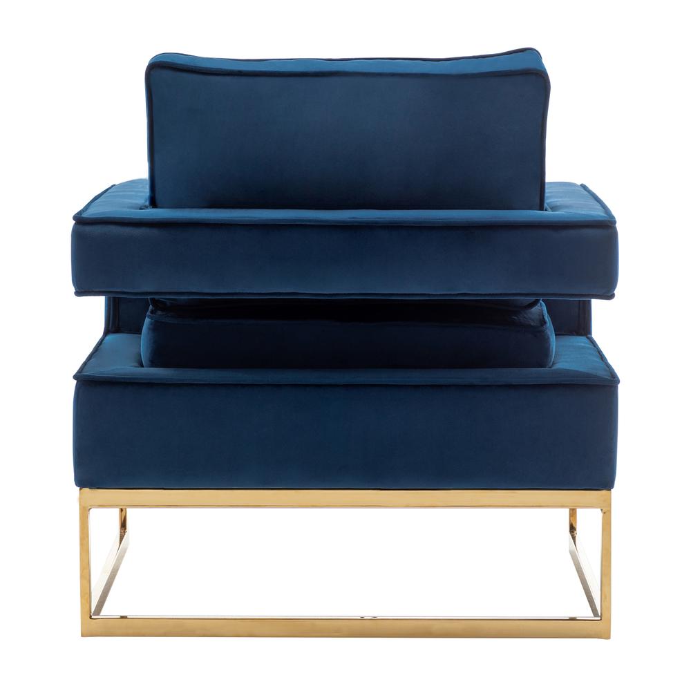 Take a Seat Carrie Velvet Accent Lounge Armchair with Gold Base