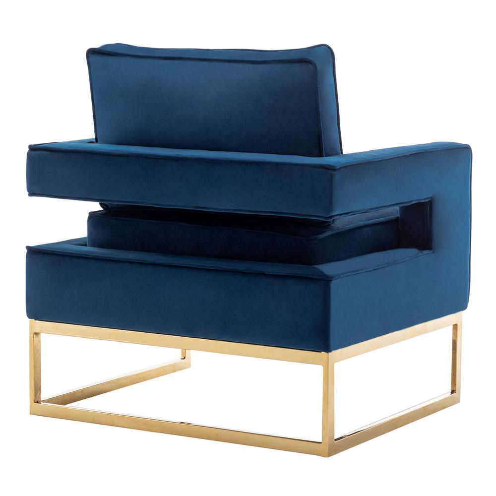 Take a Seat Carrie Velvet Accent Lounge Armchair with Gold Base
