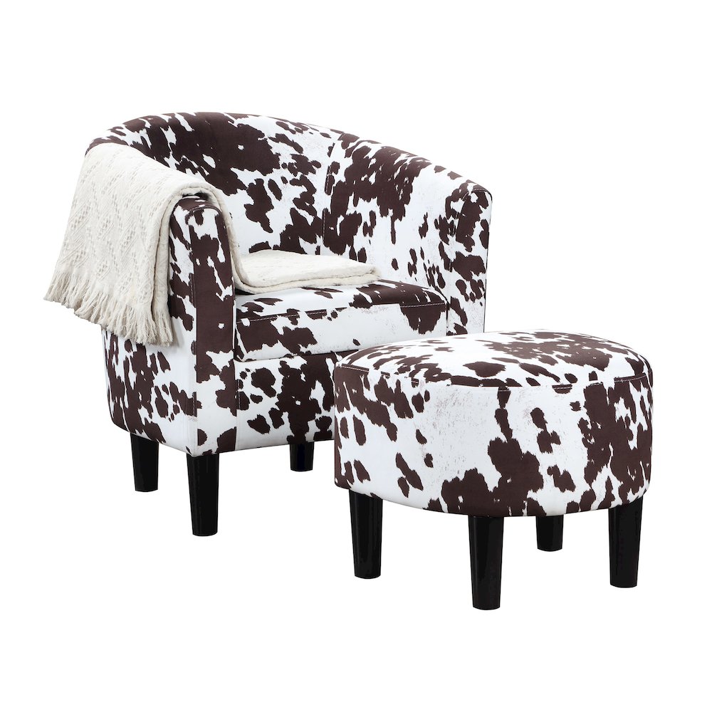 Take a Seat Churchill Accent Chair with Ottoman