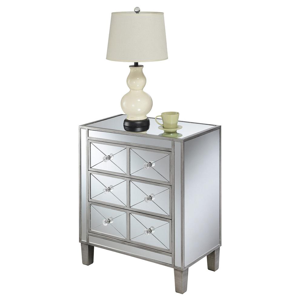Gold Coast BettyB Mirrored End Table