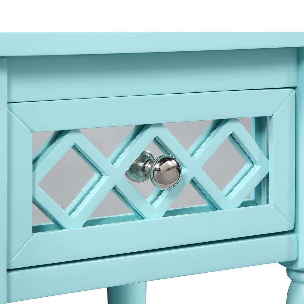 French Country Khloe Deluxe- 1 Drawer Accent Table with Shelf