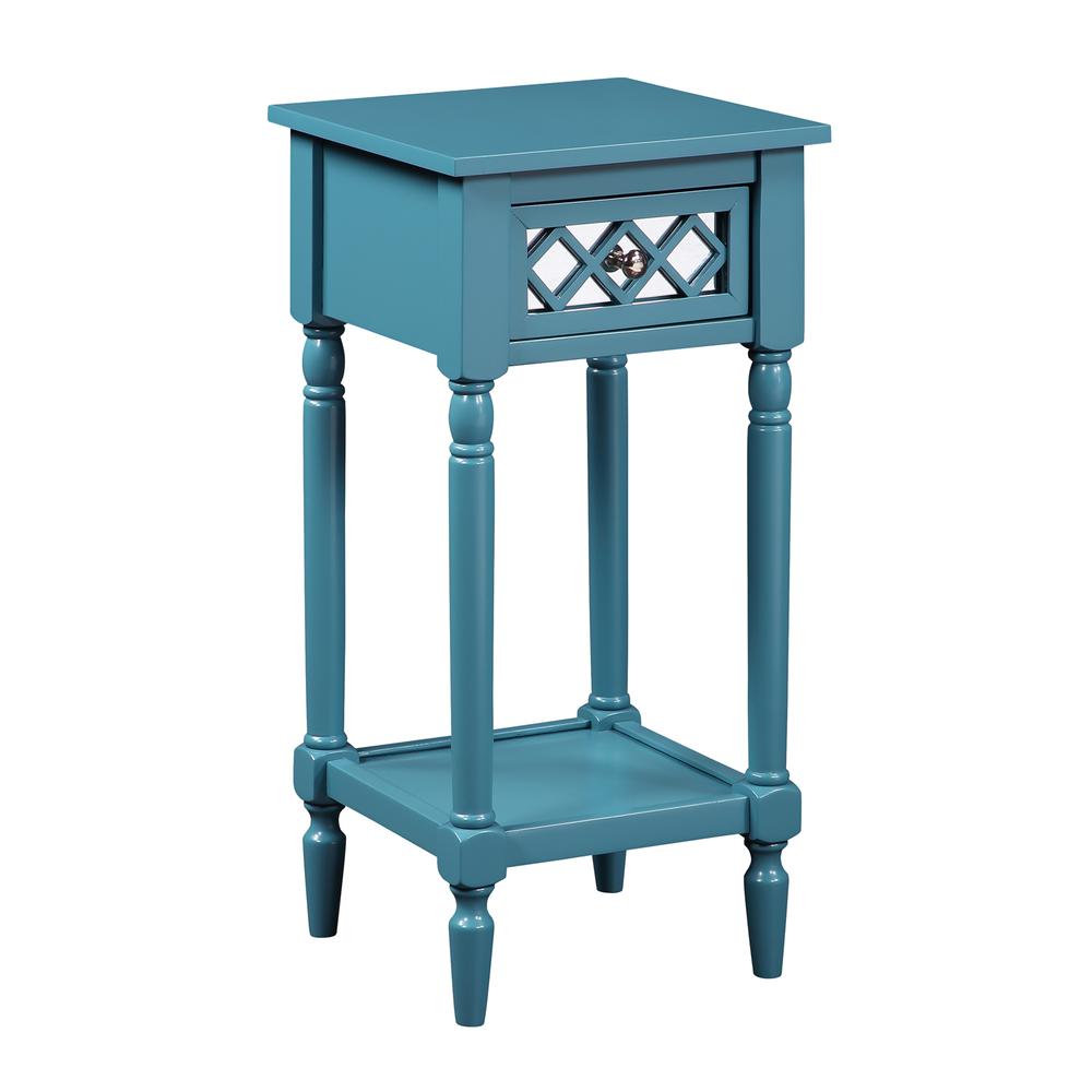 French Country Khloe Deluxe - 1 Drawer Accent Table with Shelf