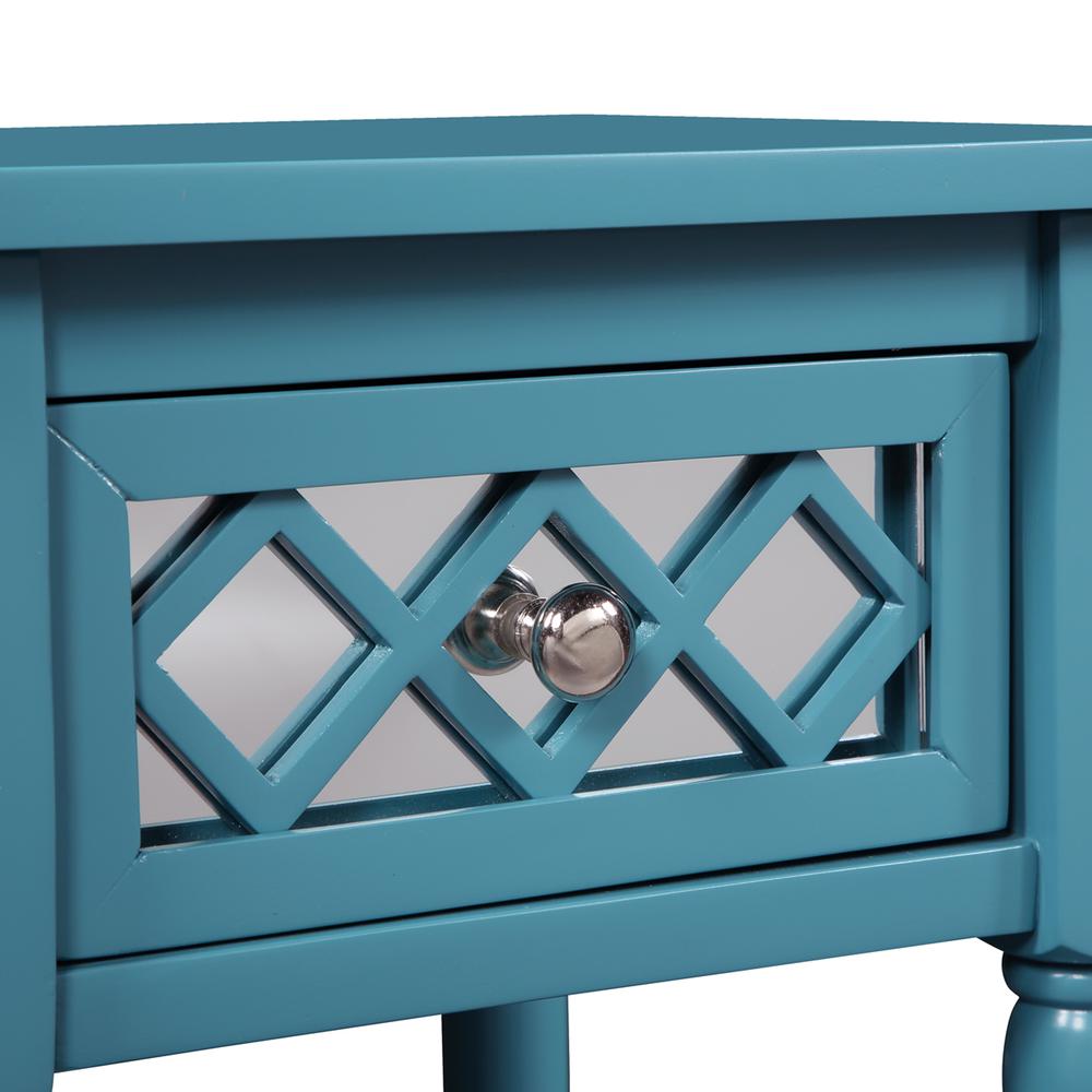 French Country Khloe Deluxe - 1 Drawer Accent Table with Shelf