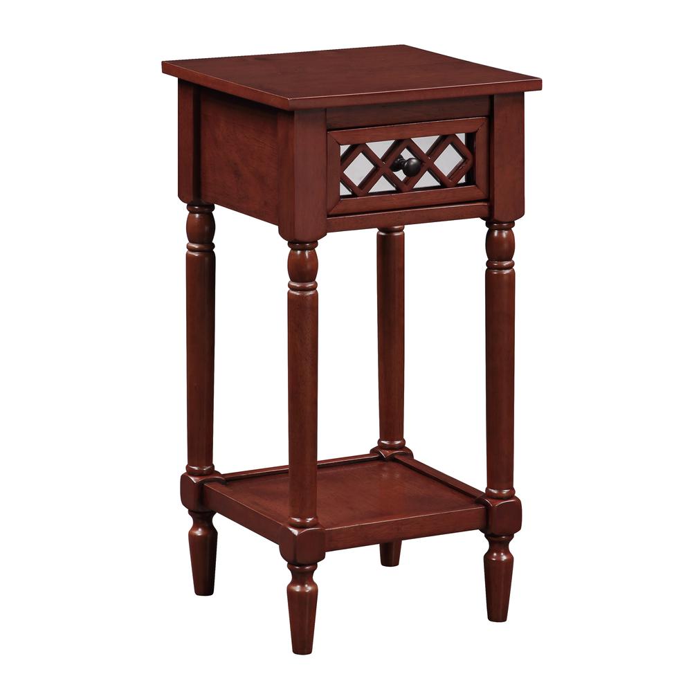 French Country Khloe Deluxe, 1 Drawer Accent Table with Shelf