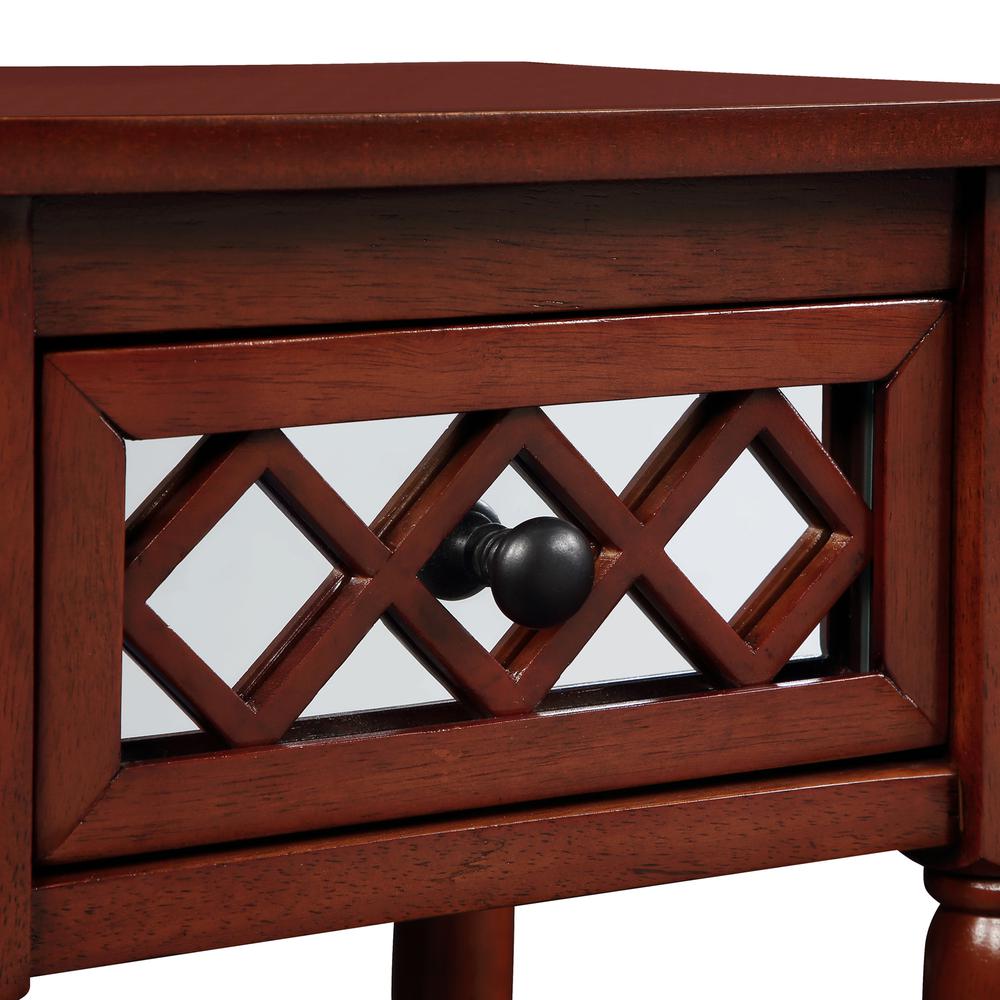 French Country Khloe Deluxe, 1 Drawer Accent Table with Shelf
