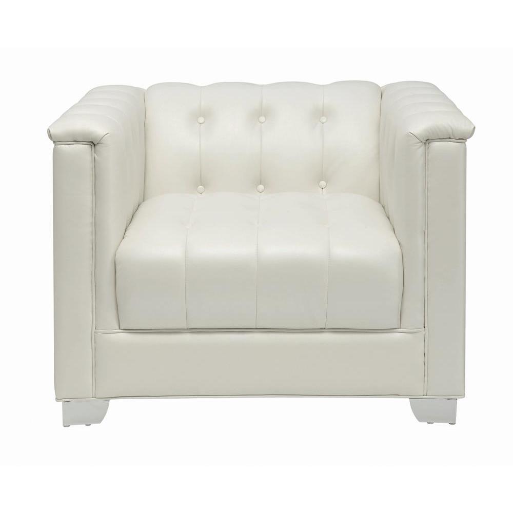 Chaviano Tufted Upholstered Chair Pearl White