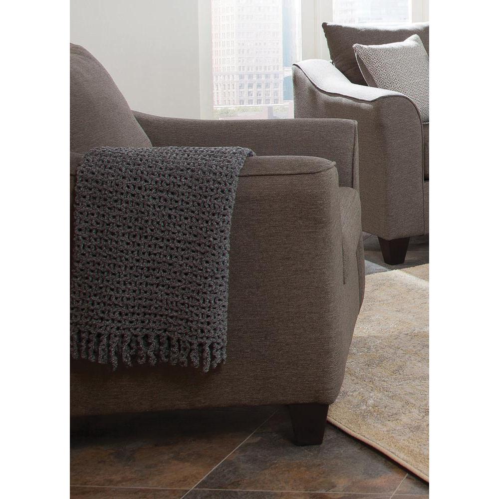 Salizar Flared Arm Chair Grey