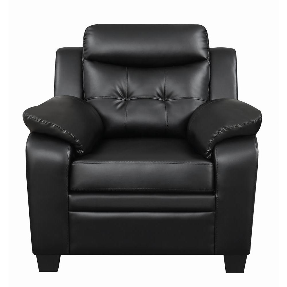 Finley Tufted Upholstered Chair Black