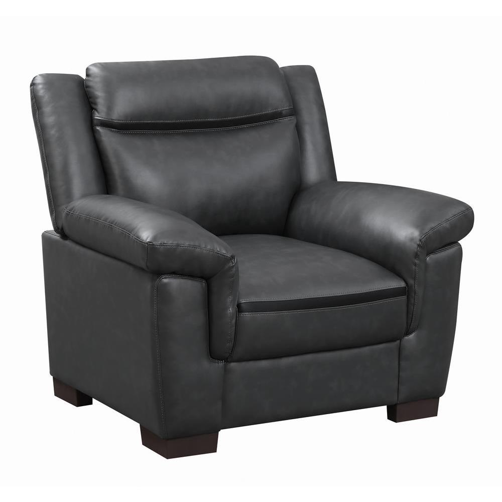 Arabella Pillow Top Upholstered Chair Grey