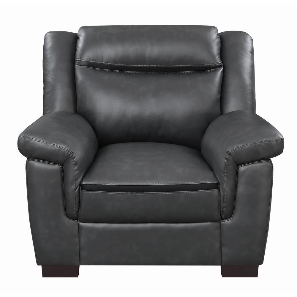 Arabella Pillow Top Upholstered Chair Grey