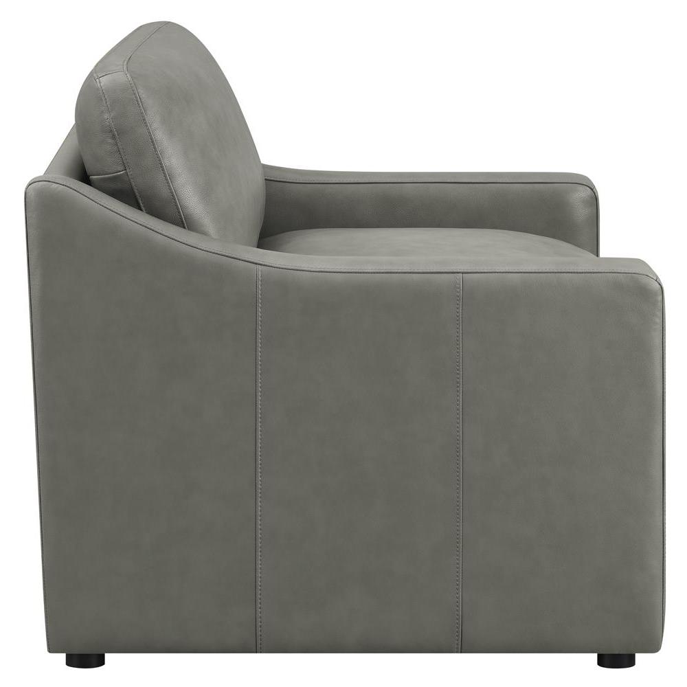 Grayson Sloped Arm Upholstered Chair Grey