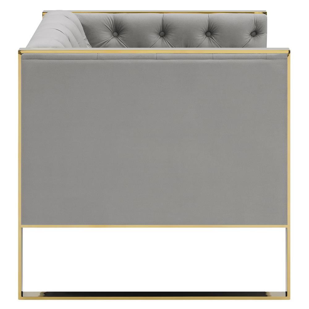 Eastbrook Tufted Back Chair Grey