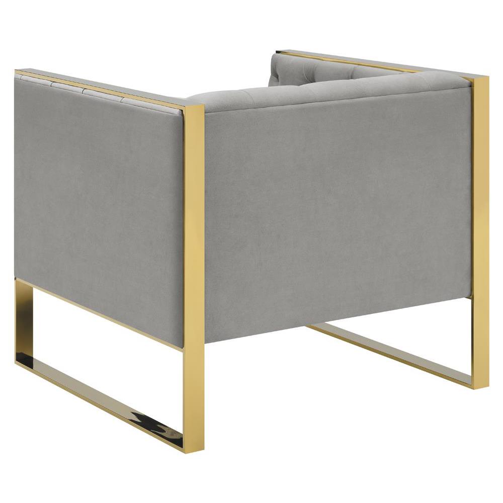 Eastbrook Tufted Back Chair Grey