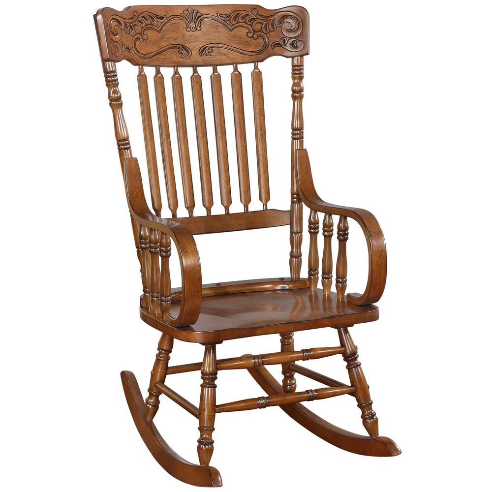 Sara Back Rocking Chair Warm Brown