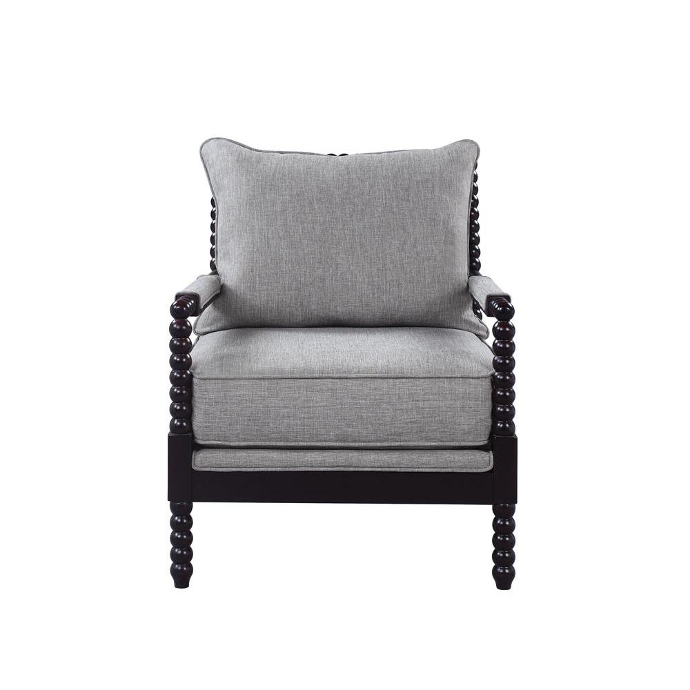 Blanchett Cushion Back Accent Chair Grey and Black