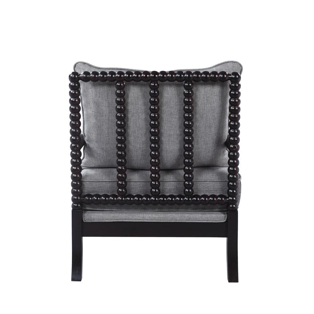 Blanchett Cushion Back Accent Chair Grey and Black
