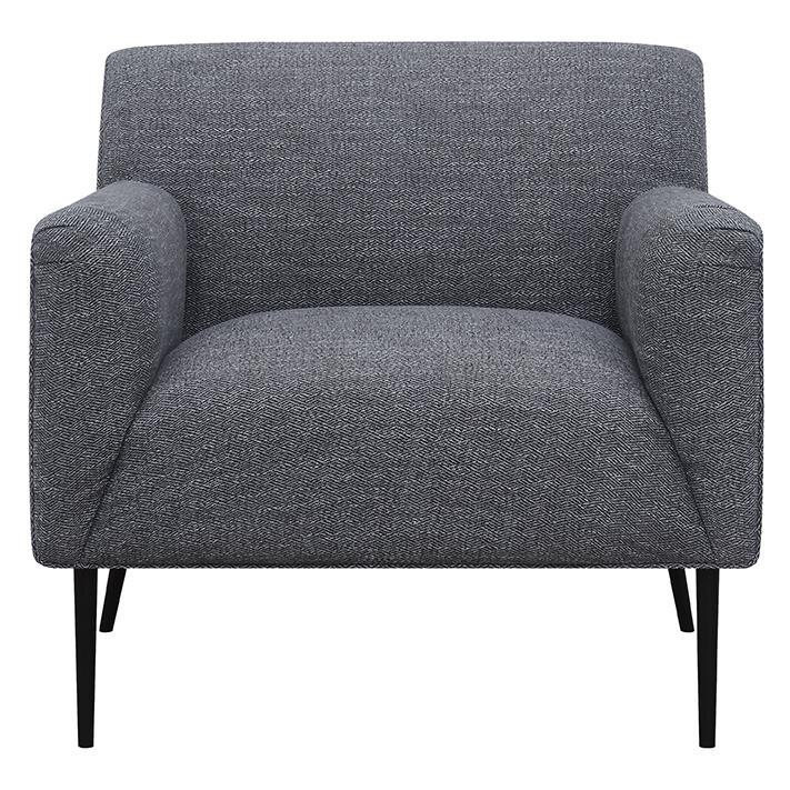 Darlene Upholstered Tight Back Accent Chair Charcoal