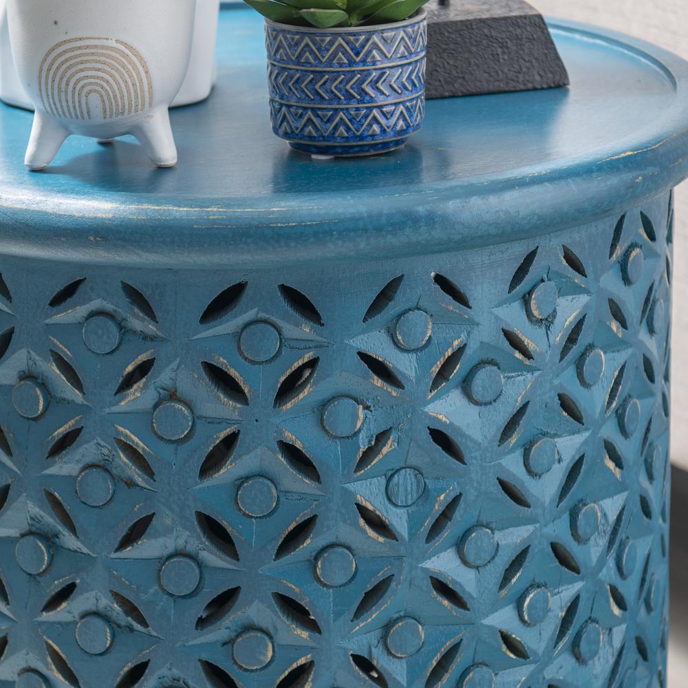 Inora Side Table Blue
