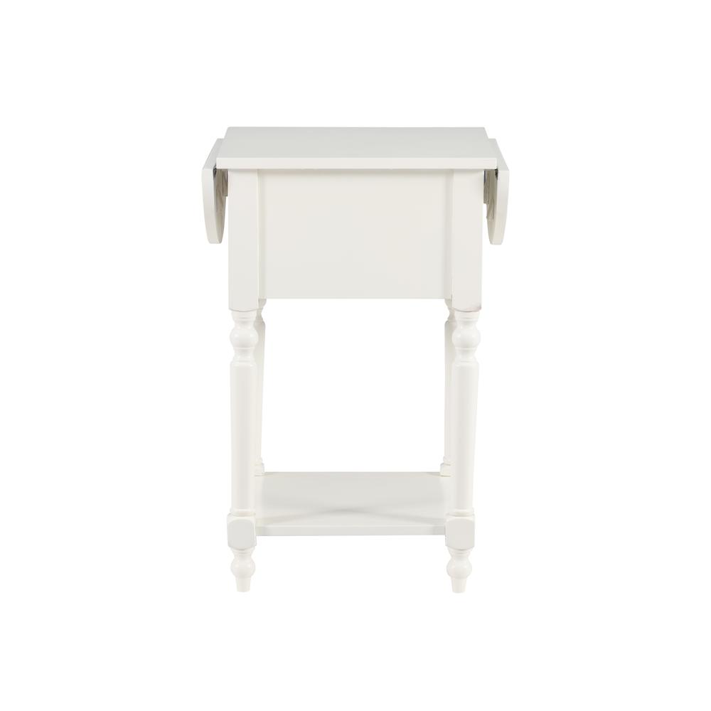 Shiloh White Table with Dropleaf