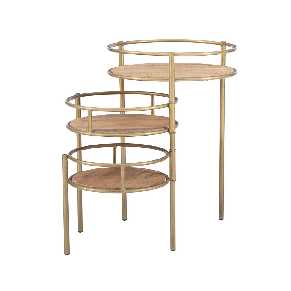 Collis Three Tiered Plant Stand Gold