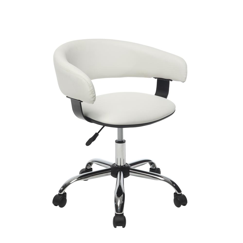 White Gas Lift Desk Chair
