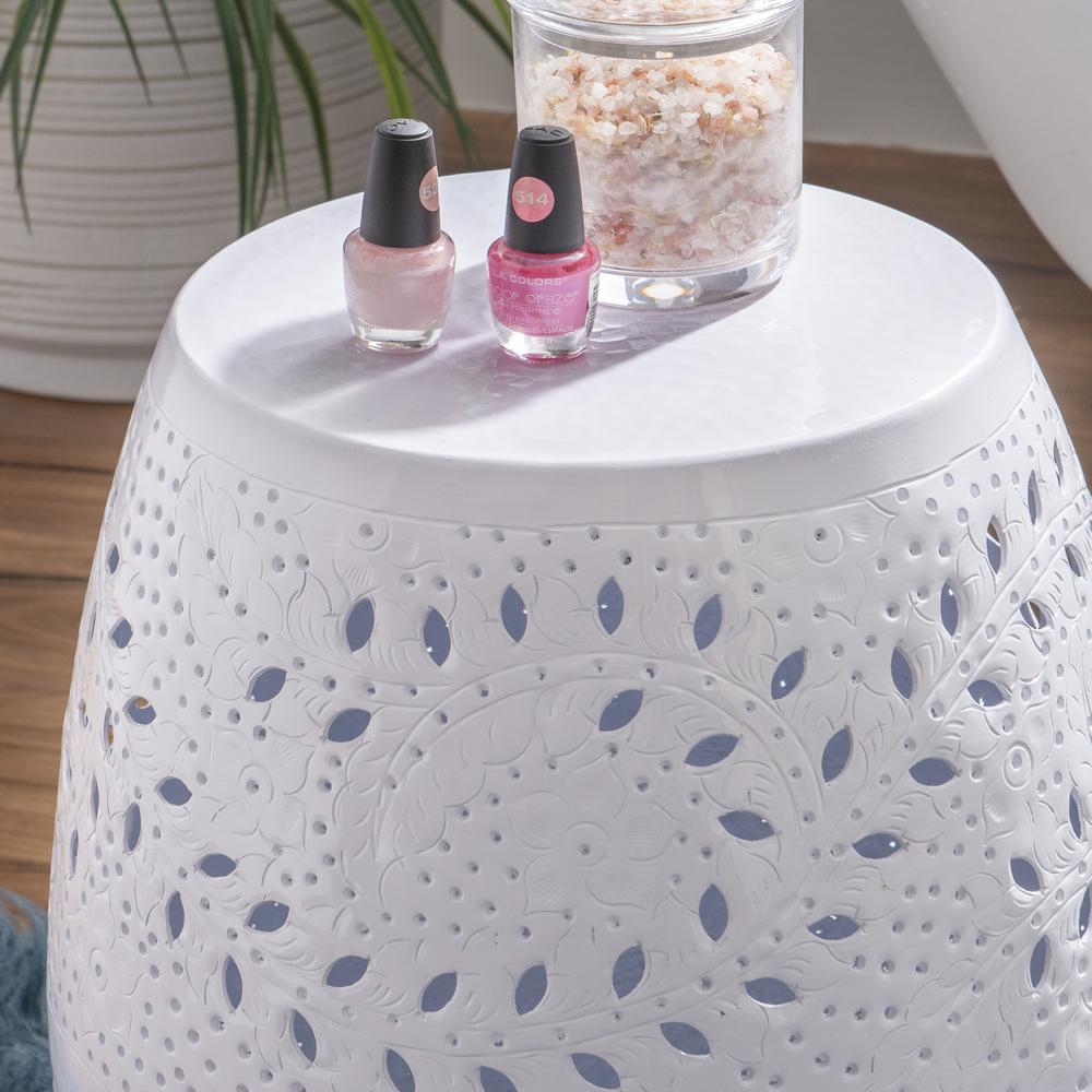 Safiya Side Table Bright White