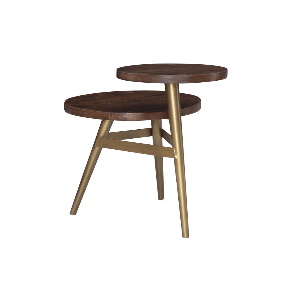 Collis Two Tiered Side Table Gold
