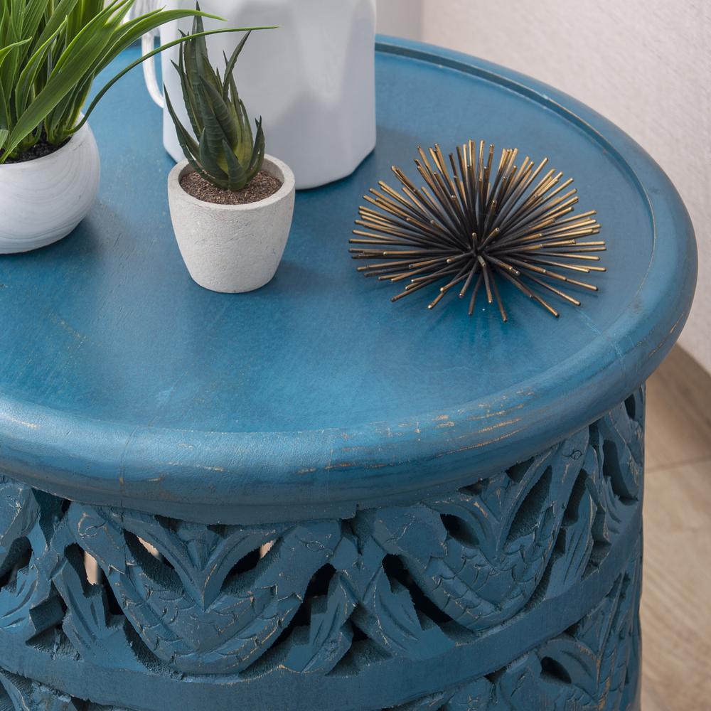 Indie Side Table Blue