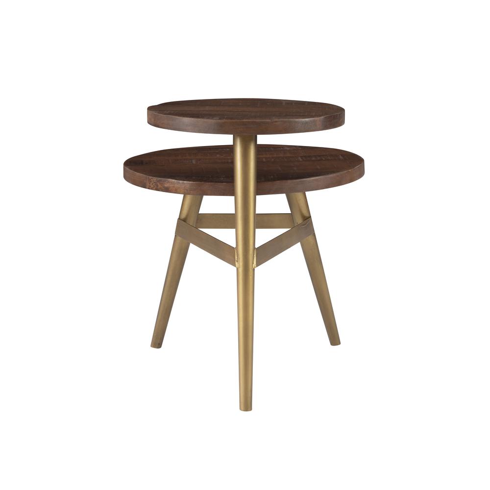Collis Two Tiered Side Table Gold