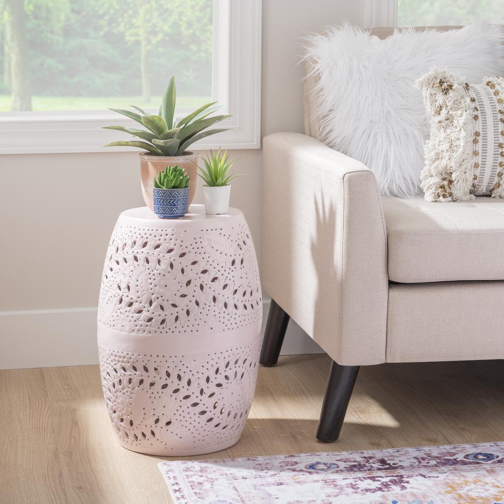 Safiya Side Table Light Pink