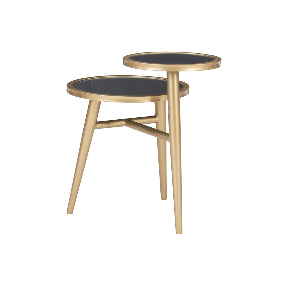 Jolson Two Tiered Mirrored Side Table