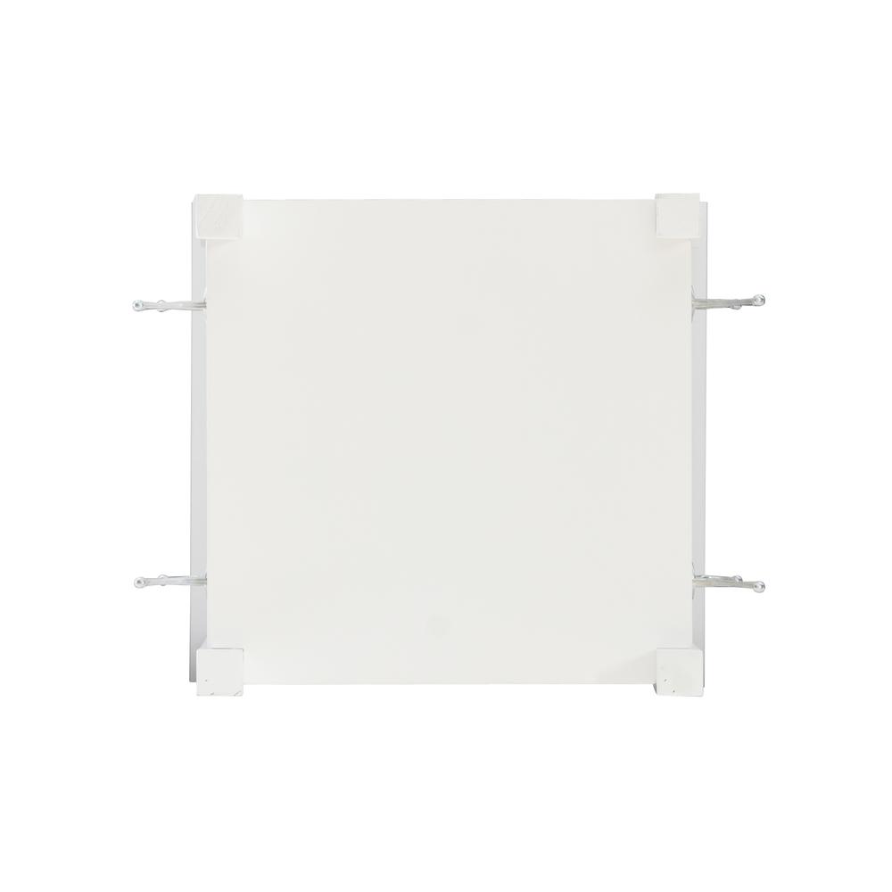 Jalen Rotating Dressing Mirror Coat Rack, White