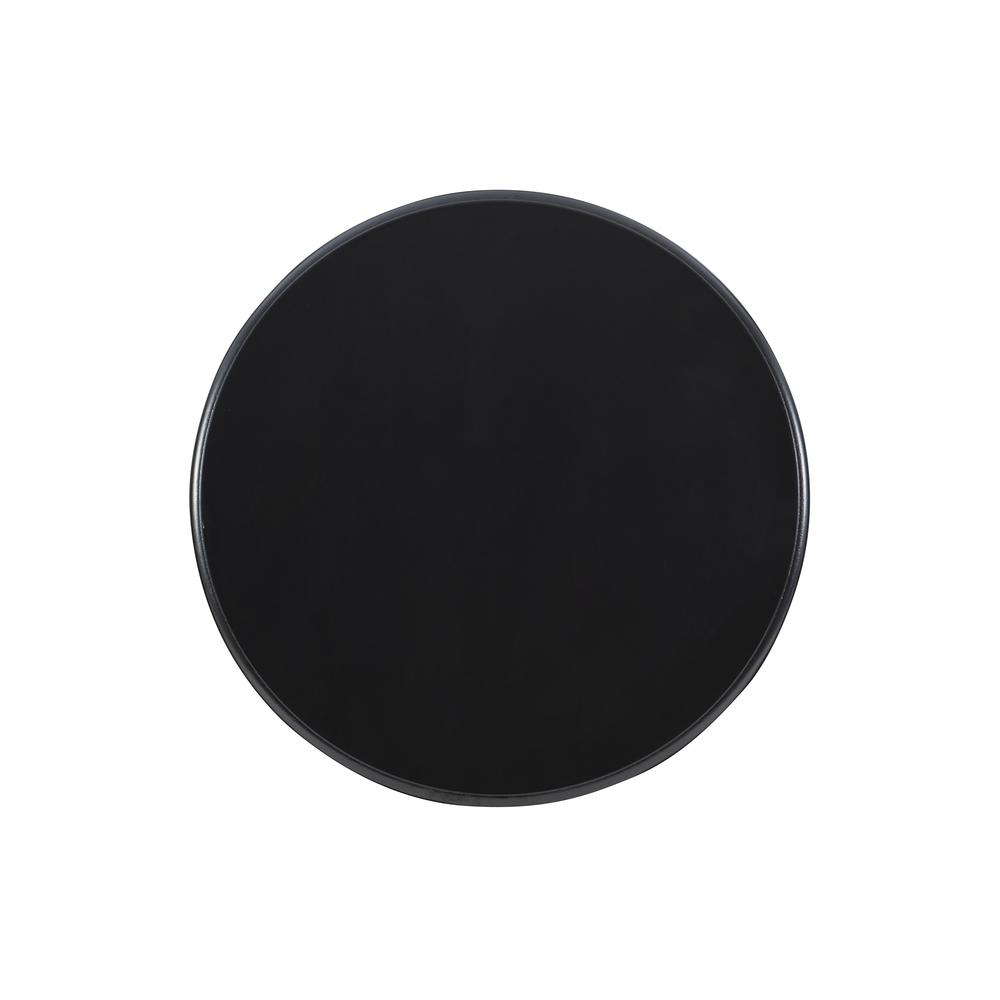 Adeline Round Accent Table Black