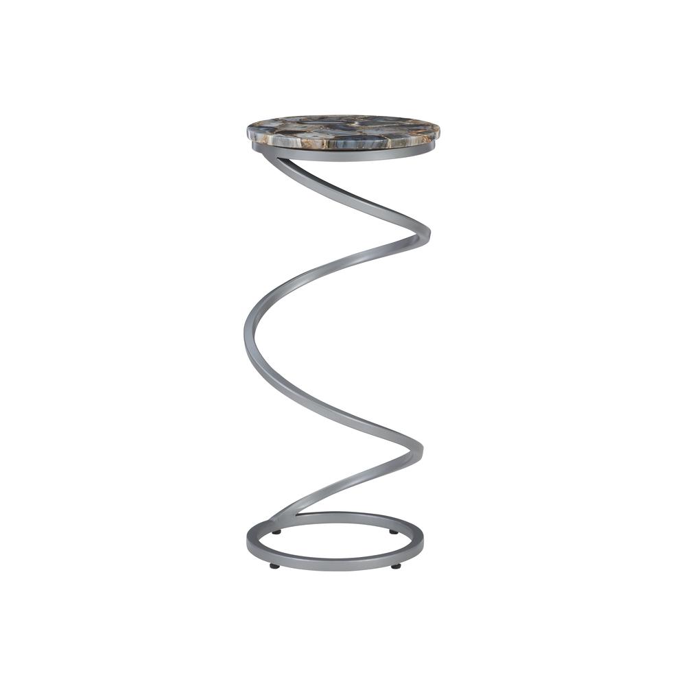 Rian Spiral Drink Table Grey Agate