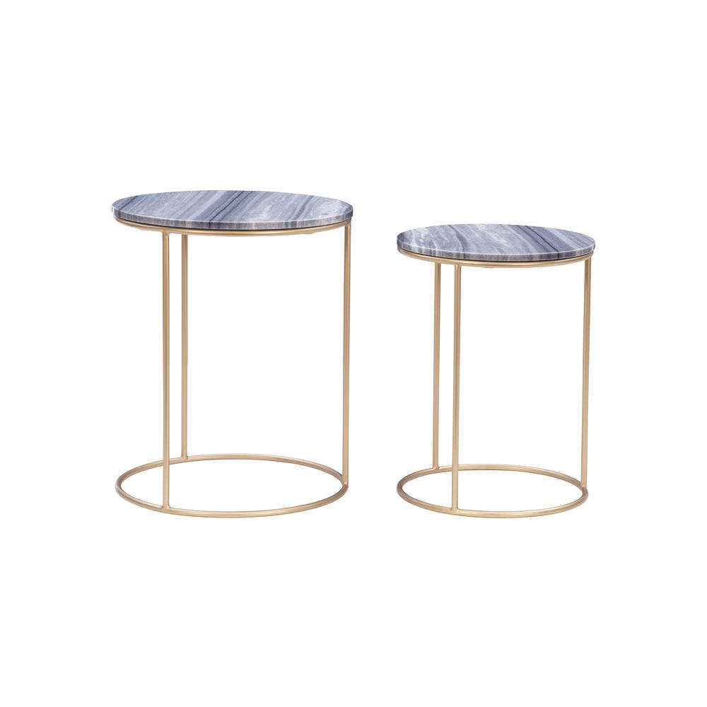 Fonner Nesting Tables Grey Marble