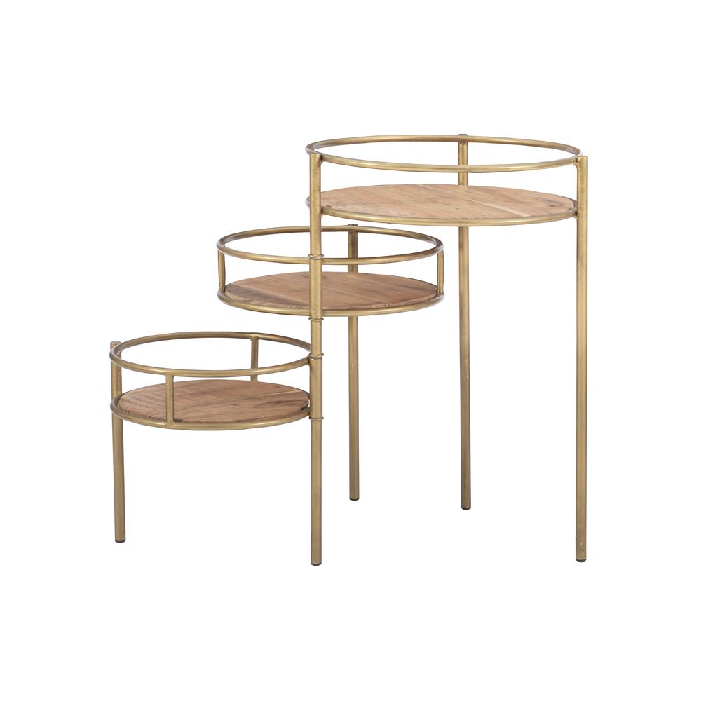 Collis Three Tiered Plant Stand Gold