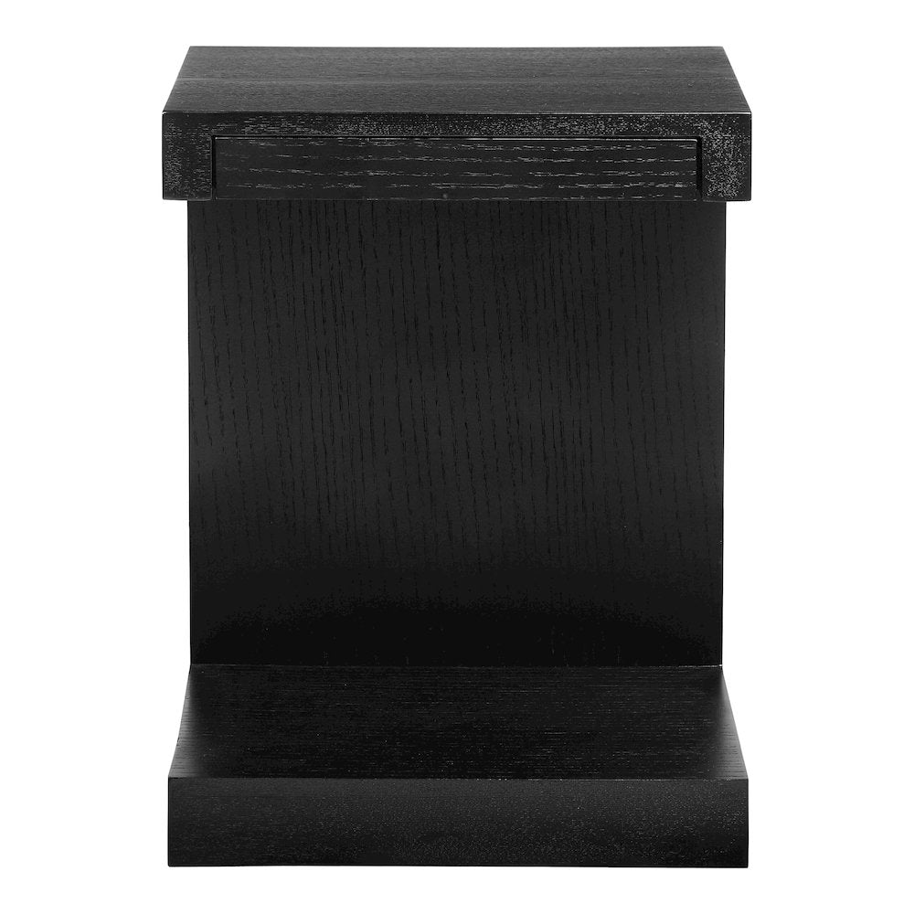 Zio Side Accent Table Black Oak