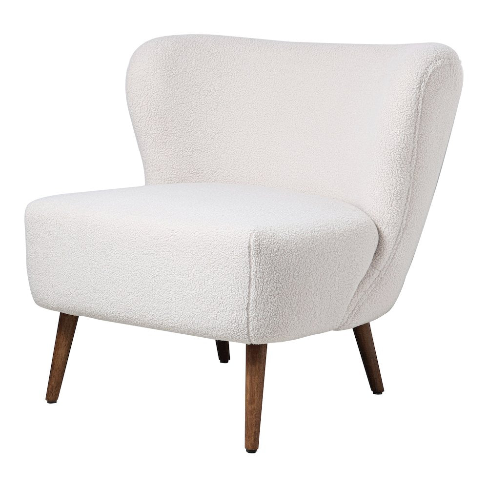 Margot Accent Chair Vegan Shearling Cream