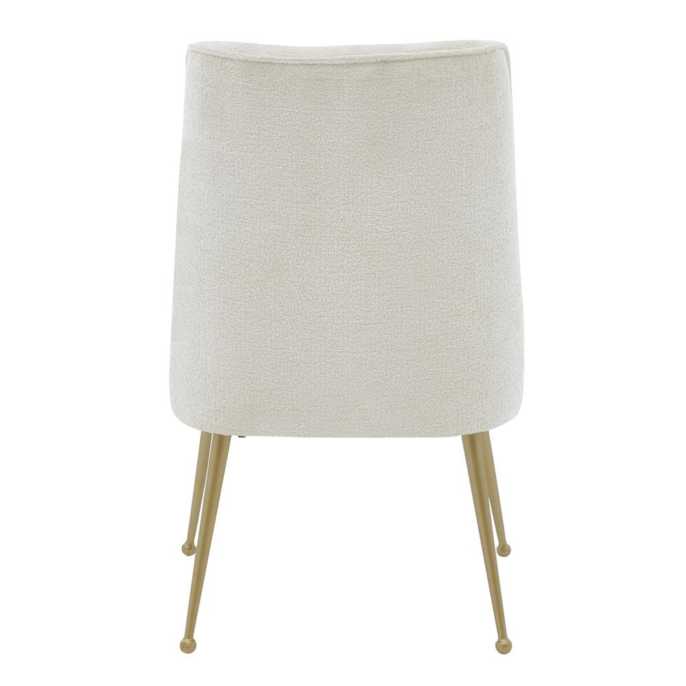 Cedric KD Fabric Dining Side Chair Gold Legs, (Set of 2)