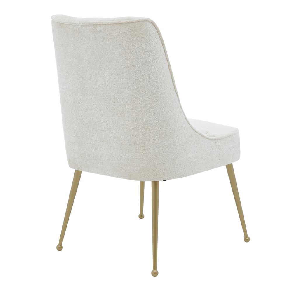 Cedric KD Fabric Dining Side Chair Gold Legs, (Set of 2)