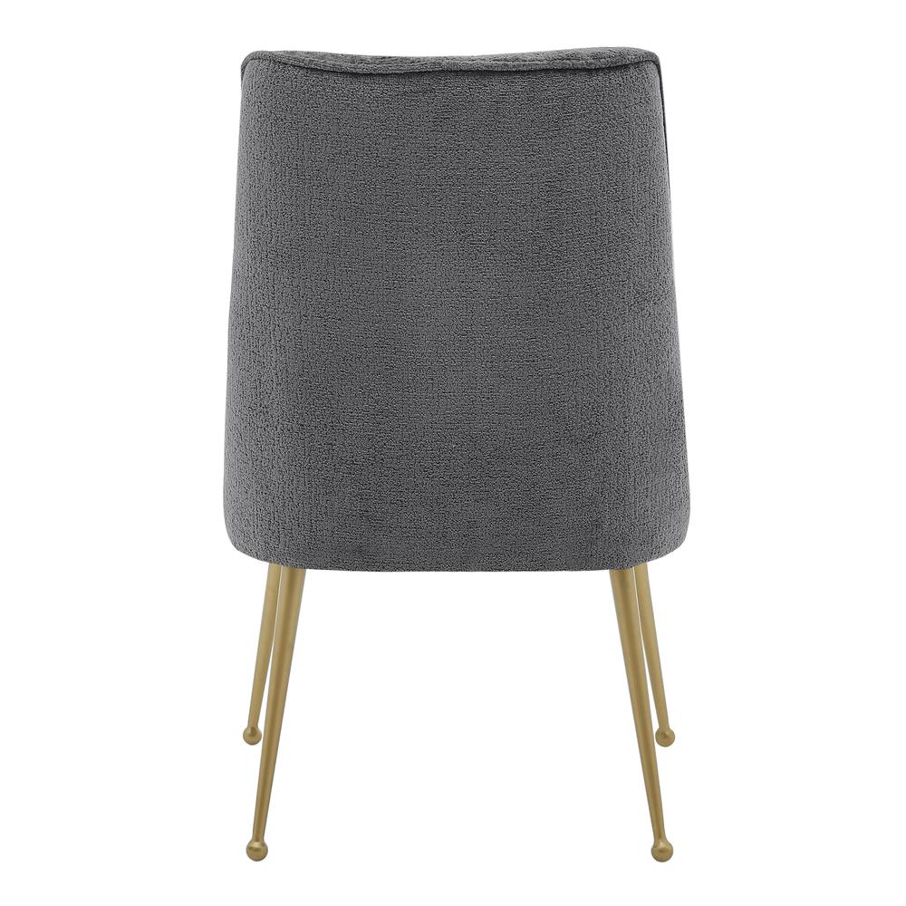 Cedric KD Fabric Dining Side Chair Gold Legs, (Set of 2)