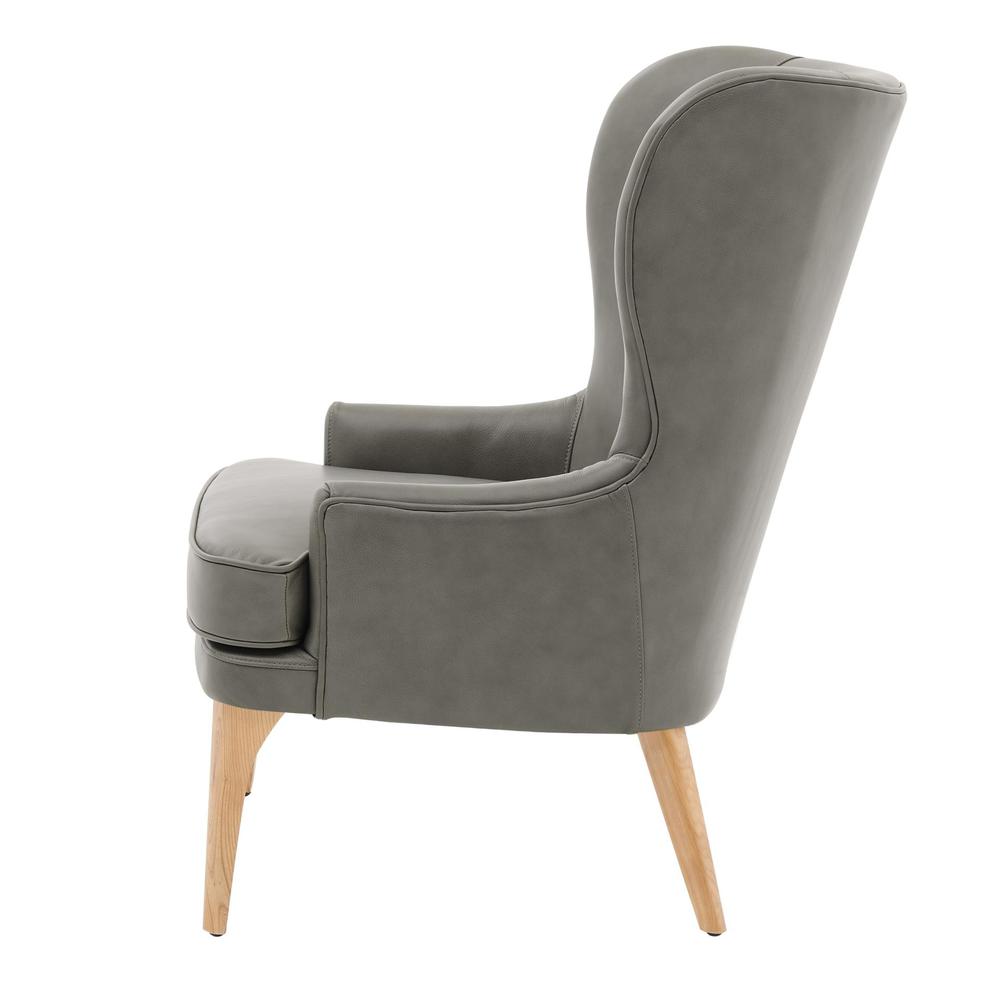 Bjorn Top Grain Leather Accent Chair