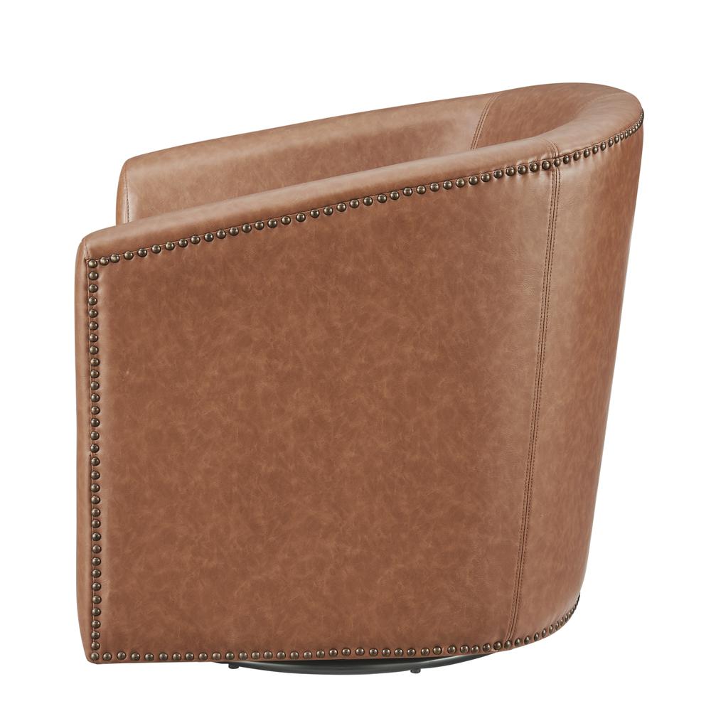 Ernest PU Swivel Accent Arm Chair