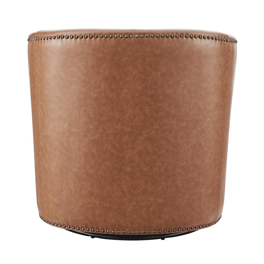Ernest PU Swivel Accent Arm Chair