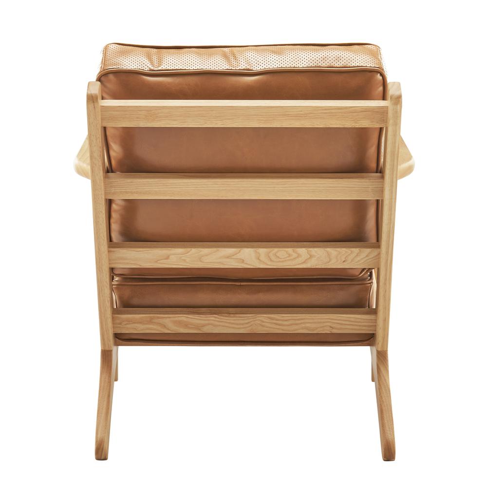 Albert PU Accent Arm Chair, Borneo Chocolate