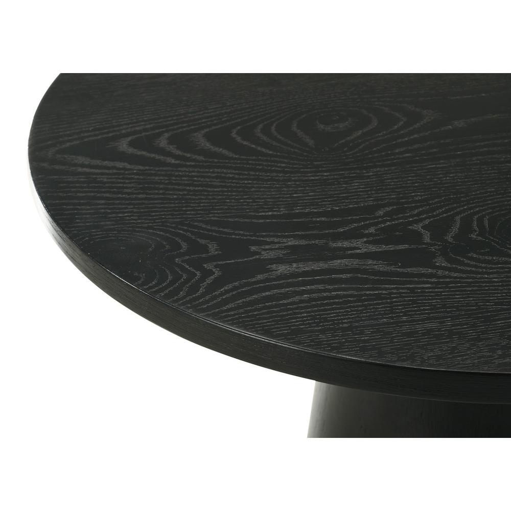 Jasper Ebony Black 22" Round End Table