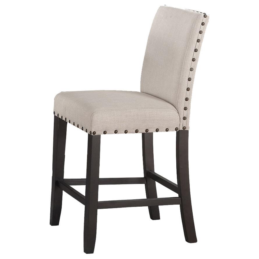 Best Master Darlington Solid Wood Counter Height Chair Antique Black (Set of 2)